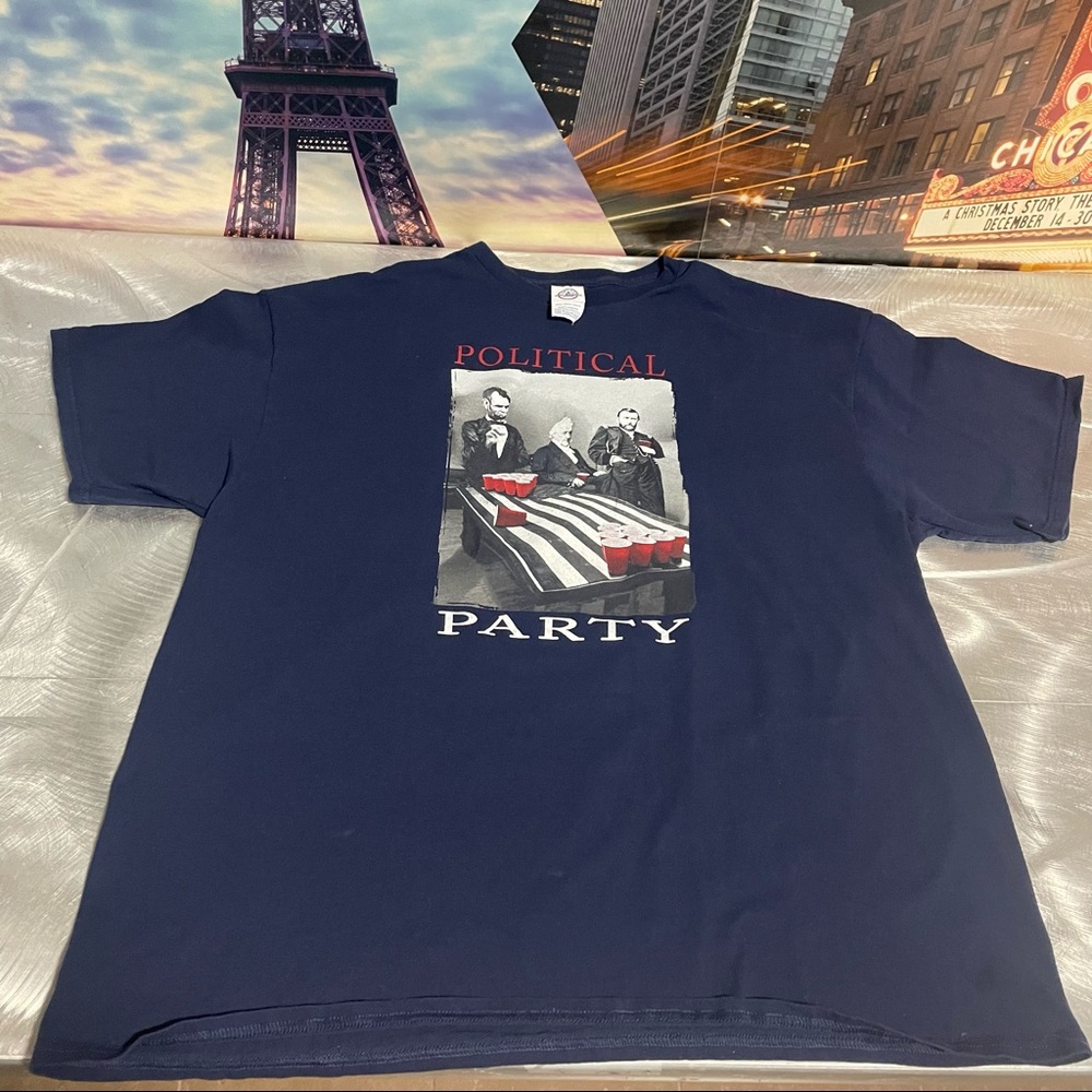 Delta Pro Weight ‘Political Party’ Men’s T-Shirt Size 2XL